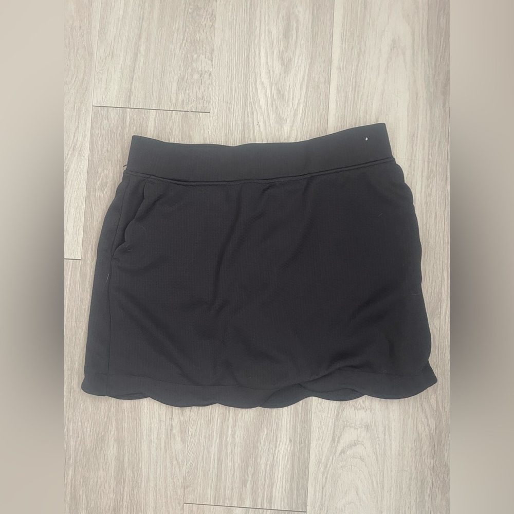 Pebble Beach Black Mini Skirt